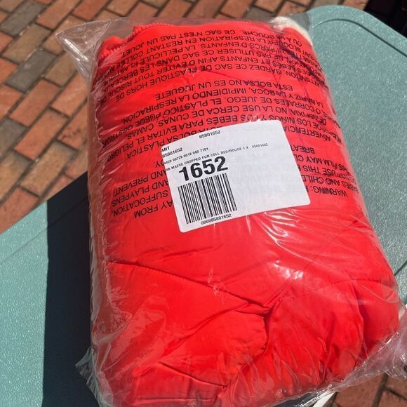 Anthropologie Maeve Sherpa Collared Cropped Puffer Jacket NWT - Picture 9 of 14